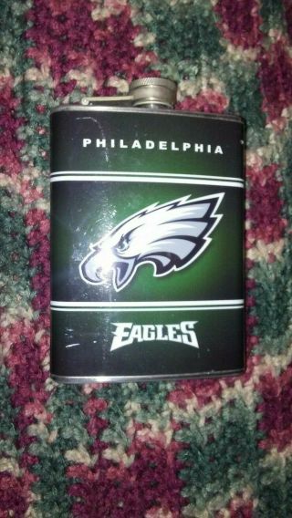 Philadelphia Eagles Classic Logo Green Stainless Steel 8oz Flask Nfl