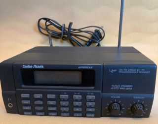 Vintage Radio Shack 200 Channel Pro - 2039 Hyperscan Am/fm Direct Entry Scanner