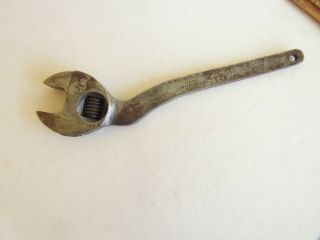 Vintage MATHIESON Adjustable Wrench,  Unbreakable Jaw Patented,  No.  21325 (?) 2