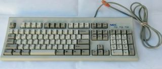 Vintage Nec Computer Keyboard Mechanical Clicky Model Kb - 5923