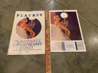 Vintage 1960’s Playboy Playmate 1961 Calendar - Still In Sleeve