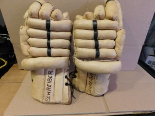 Vintage Winnwell Marksman 628 Hockey Gloves 14 "
