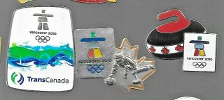 Vancouver 2010 Olympics Pins: Trans Canada; 2 Diff.  Curling