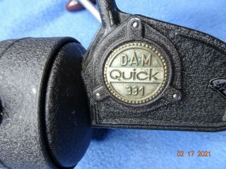 Vintage Dam Quick 331 Spinning Reel High Speed Made In West Germany