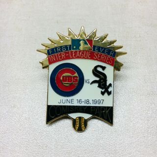 1997 Chicago Cubs Vs White Sox Pin First Ever Interleague Series Comiskey Park