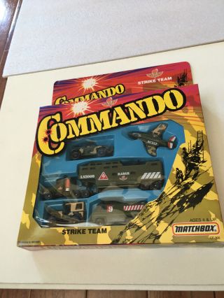 Vintage Matchbox Commando Strike Team Set 5 Piece Set 1989
