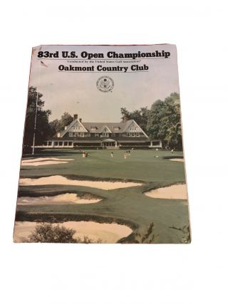 83rd Us Open Championship Program - Oakmont Country Club - June 16 - 19,  1983