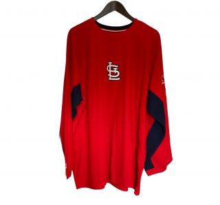 Vintage Majestic St.  Louis Cardinals Pullover Mesh Polyester Jersey Shirt Men 2x