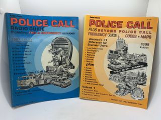 2 Vintage Radio Shack Police Call Frequency Guides: 1998 (vol 1),  1987 (vol 3)