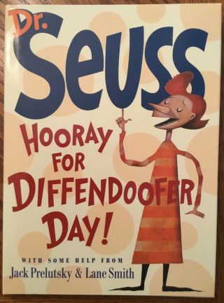 Vg 1998 Hc Dj First Edition Hooray For Diffendoofer Day Dr Seuss Lane Smith
