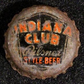 Indiana Club Cork Lined Beer Bottle Cap Indianapolis Brewing Crown Vintage Ind,