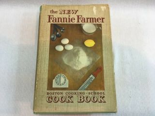 Vintage 1951 The Fannie Farmer Boston Cooking - School Cook Book (bc202)