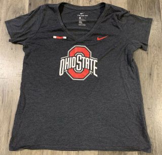 The Nike Tee Ohio State Buckeyes Athletic Cut T - Shirt Womens Large