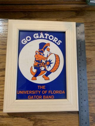 Vintage Florida Gators Marching Band Uf University Of Gator Framed Poster Sign