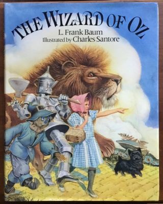 Vg 1991 Hc In Dj First Edition Wizard Of Oz L Frank Baum Art By Charles Santore