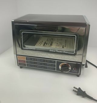 Vintage Robeson Deluxe Toaster Oven And With Paperwork