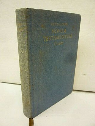 Greek TESTAMENT (Novum Testamentum Graece) E.  Nestle,  Ed.  25th Edition,  HB 2