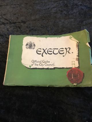 Vintage Book: Exeter Official Guide Of The City Council.