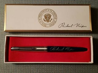 Vintage Parker 45 Felt Pen President Richard Nixon W/signature White House Gift