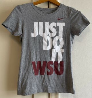 Nike Women’s Washington State University Slim Fit Small T - Shirt Cougars Wsu
