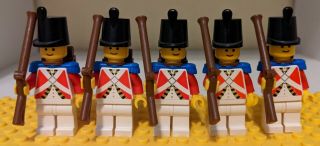 Lego Vintage Pirates Imperial Guard Soldiers X5