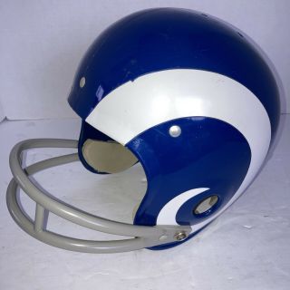 Vintage Rawlings Rams Hnfl Football Helmet Youth Large Air - Flow Two Bar
