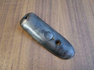 Vintage Carcano Rifle Steel Trapdoor Buttplate M38,  91/38
