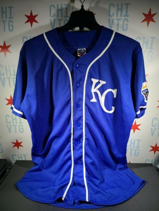 H.  E.  B.  L.  Kc Baseball Jersey / Size Xxl / Royal Blue / Santiago 12
