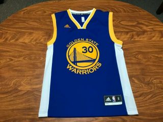 Mens Lightly Worn Adidas Stephen Curry Golden State Warriors Jersey Small