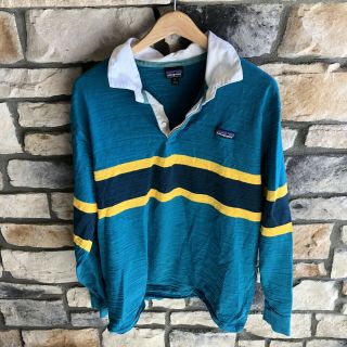 Vintage Patagonia Rugby Polo Multi - Color Striped Men’s Xl