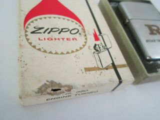 VINTAGE BOXED RYDER TRUCK LINES TRUCKER MILLION MILES ZIPPO LIGHTER 1960 ' s 3