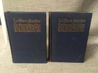 " La Morte Darthur " The Medici Society 2 Volume Hc Set