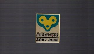 Chicago Cubs Logo  2007 - 2008 Nl Central Division Champions  Mlb Baseball Pin