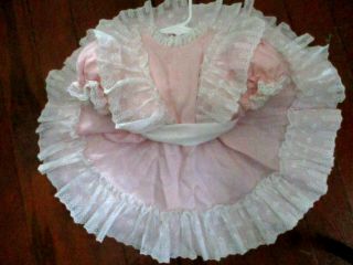 Vintage Frilly Dress With Hat 2t Euc