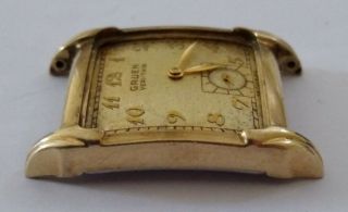 Vintage 40 ' s Gruen 426 VeriThin 15J Mens Wristwatch 10k GF Bezel to Restore 2