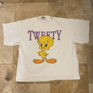 Vintage Looney Tunes Tweety Bird T - Shirt 90s Size Xl Single Stitch Cartoon