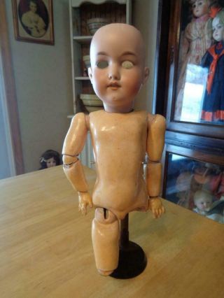 Partial Antique Armand Marseille Doll For Parts/repair Missing Legs No Eyes 14 "