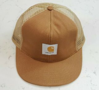 Vintage CARHART Snapback Trucker Hat Patch Cap Made in the USA 3