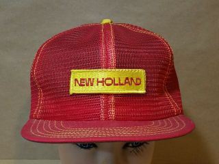 Vintage Holland All Mesh Snapback Patch Hat Cap Made In Usa