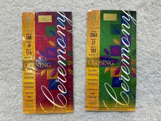 1996 Atlanta Olympic Opening And Closing Ceremony Tickets