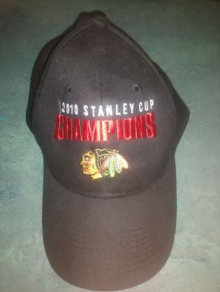 Otto 2010 Nhl Chicago Blackhawks Stanley Cup Champions Adjustable Cap Hat