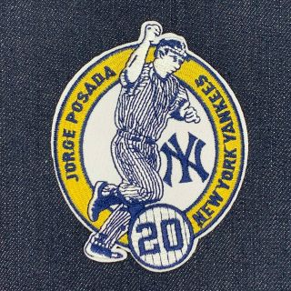 Jorge Posada York Yankees Retirement Jersey Patch Iron On