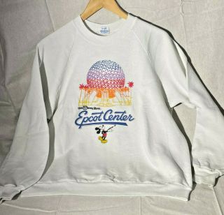 Vintage Walt Disney World Epcot Center Sweatshirt Extra Large Xl