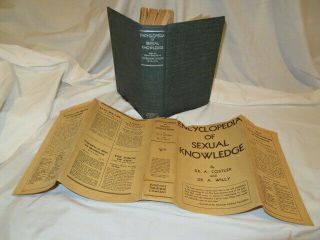 1940 Hc Book Encyclopedia Of Sexual Knowledge Drs.  Costler & Willy Hc Dj