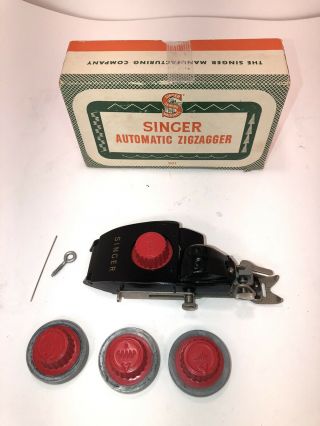 Vintage Singer Automatic Zigzagger Model 161103 With Box