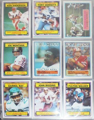 1983 - Topps - Vintage Football Cards Near Complete Set W/stars/hof