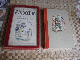 The Adventures Of Pinocchio By Collodi 1946 Slipcase Illustrated By Fritz Kredel