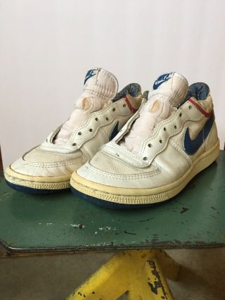 Nike Air Force Vintage 80’s Low Tops Size 3.  5 M