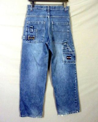Vtg 90s Euc Paco Denim Jeans Loose Jnco Carpenter Street Wear 18 / 30 X 30