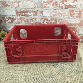 Coca Cola Red Plastic Crate Stackable - 15 " X 11.  5 " X 6 " Vintage Coke Beverage Tray